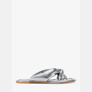 Michael Kors Outlet Elena Metallic Slide Sandal - Image 3