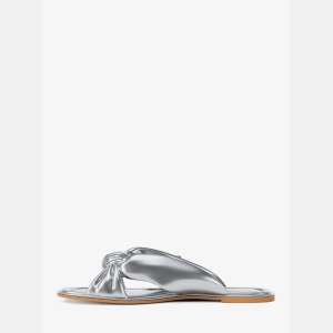 Michael Kors Outlet Elena Metallic Slide Sandal - Image 4