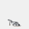 Michael Kors Outlet Elena Metallic Sandal - SILVER