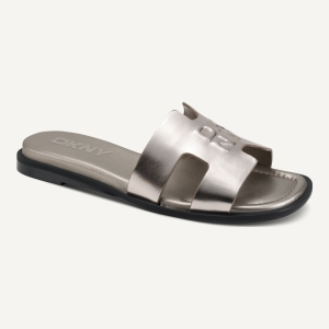 DKNY COLUMBA FLAT SLIDE - Champagne - Image 3