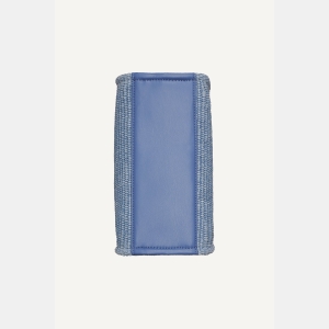 DKNY HADLEE SMALL STRAW LOGO TOTE - Liberty Sky - Image 7