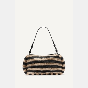 DKNY REMY SHOULDER BAG - Black/Natural - Image 5