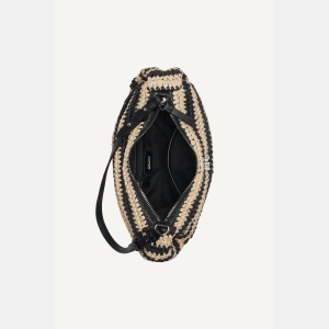 DKNY REMY SHOULDER BAG - Black/Natural - Image 6