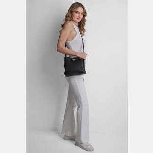DKNY BRYAR CROSSBODY - Black/Silver - Image 4