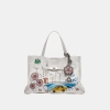 DKNY BRYAR LARGE SATCHEL - Marshmallow