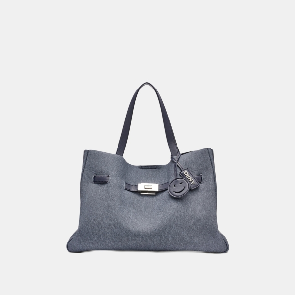 DKNY BRYAR DENIM LARGE SATCHEL