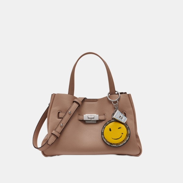 DKNY BRYAR SMALL SATCHEL - Cappuccino