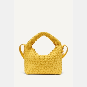 DKNY GISELLE WOVEN NEOPRENE CROSSBODY BAG - Taxi Yellow - Image 4