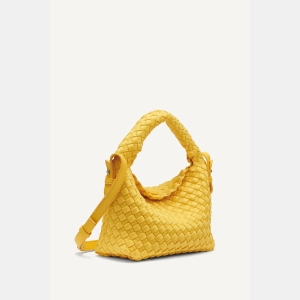 DKNY GISELLE WOVEN NEOPRENE CROSSBODY BAG - Taxi Yellow - Image 3
