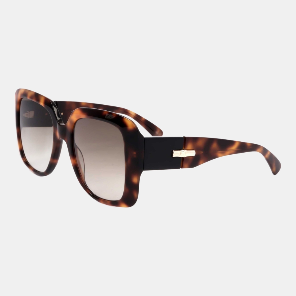 Longchamp Women's Brown Square Sunglasses - Havana