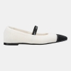 KARL LAGERFELD PARIS ZAILEY MARY JANE FLAT - Crm/Bk Combo