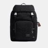 Coach Logan Backpack In Signature Nylon - Black