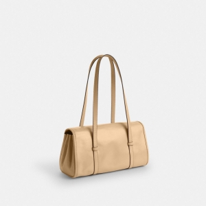 Coach Bridget Flap Shoulder Bag With Bows - Silver/Light Sand - Image 6