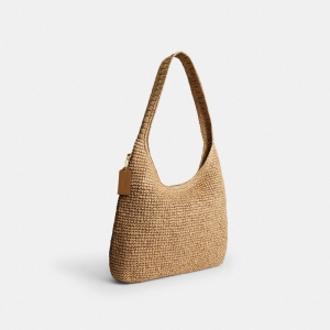 Coach Brooklyn Shoulder Bag 34 - Brass/Natural - Image 8