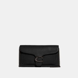 Coach Tabby Chain Clutch - Pewter/Black