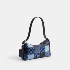 Coach Alter/Ego Small Slouchy Shoulder Bag - Denim Sig Multi - Image 7