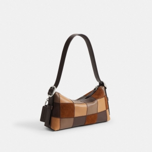 Coach Alter/Ego Small Slouchy Shoulder Bag - Tan Multi - Image 7