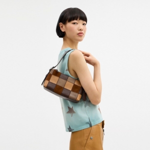 Coach Alter/Ego Small Slouchy Shoulder Bag - Tan Multi - Image 3
