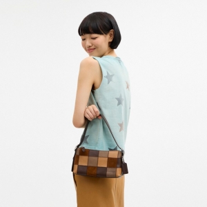 Coach Alter/Ego Small Slouchy Shoulder Bag - Tan Multi - Image 4