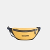 Coach Restored League Belt Bag In Colorblock - Light Anitique Nickel/Canary Multi