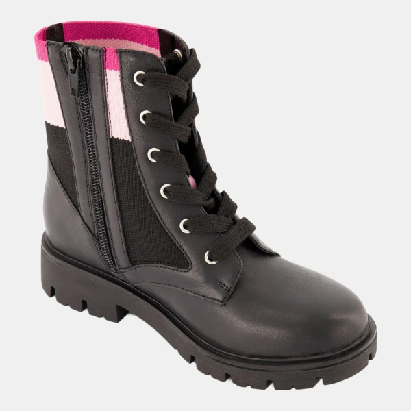 DKNY Little Girls Stassi Knit Moto Boots