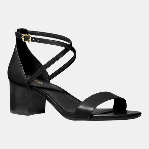 Women's Serena Flex Ankle Strap Dress Sandals - Black Leather