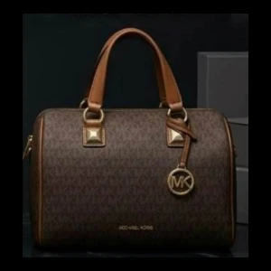 Michael Kors Monogram Satchel Bag - Brown