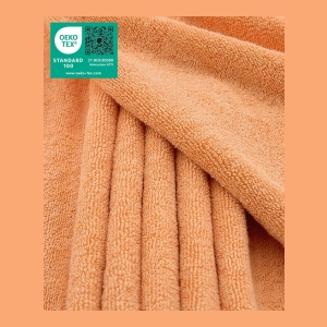 Edison Luxury 100% Turkish Cotton Bath Sheet, 40" x 80" - Malibu Peach - Image 3