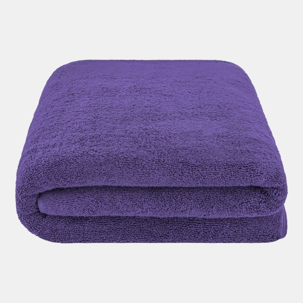 Edison Luxury 100% Turkish Cotton Bath Sheet, 40" x 80" - Purple