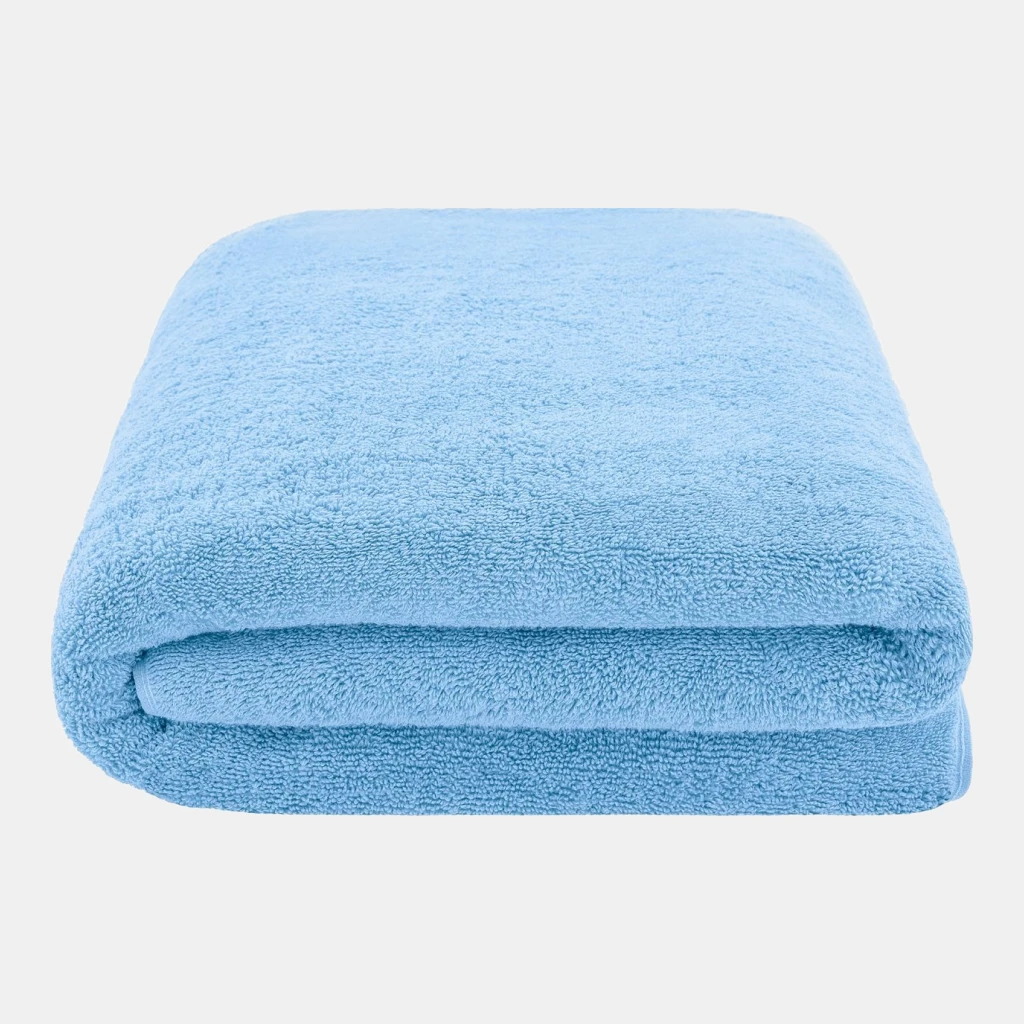 Edison Luxury 100% Turkish Cotton Bath Sheet, 40" x 80" - Sky Blue