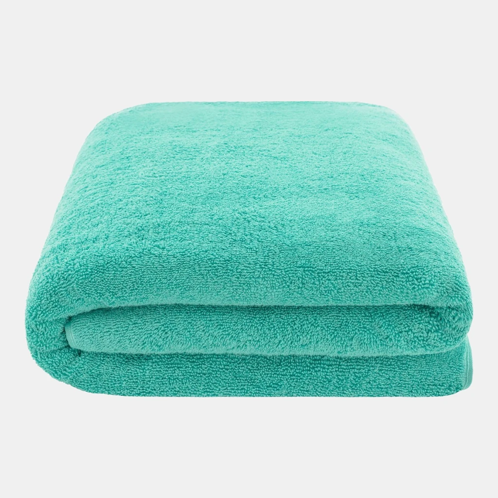 Edison Luxury 100% Turkish Cotton Bath Sheet, 40" x 80" - Turquoise Blue