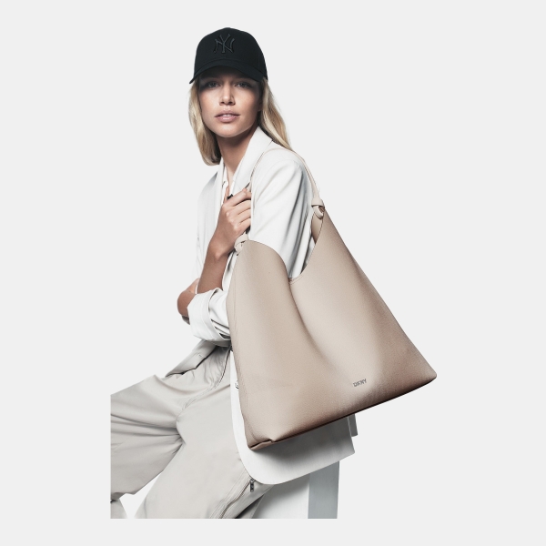 DKNY PAULA HOBO - Light Taupe