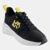 DKNY Women's Zofi Lace-Up Sneakers - Black/Yellow