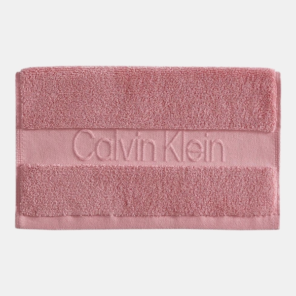 Calvin Klein Iconic Cotton Jacquard Bath Towel, 56" x 30" - Pink Peony