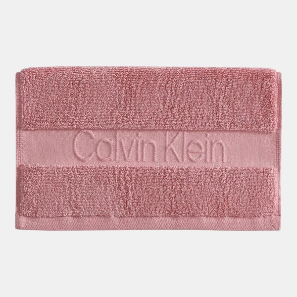 Calvin Klein Iconic Cotton Jacquard Bath Towel, 56" x 30" - Pink Peony