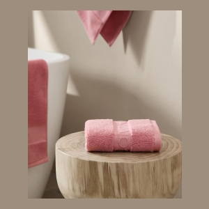 Calvin Klein Iconic Cotton Jacquard Bath Towel, 56" x 30" - Pink Peony - Image 6