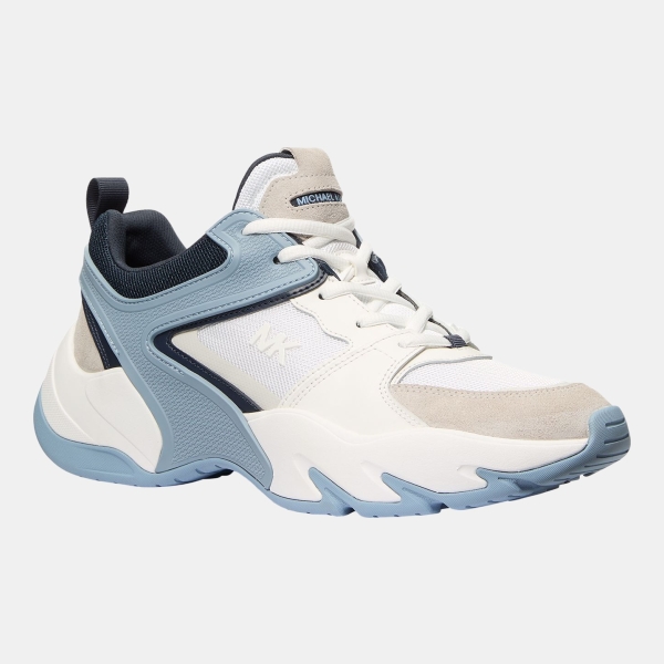 Michael Kors Men's Chase Trainer Lace-Up Sneakers - Chambray, White