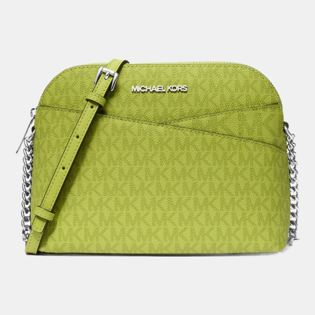 Michael Kors Outlet Jet Set Travel Medium Logo Dome Crossbody Bag