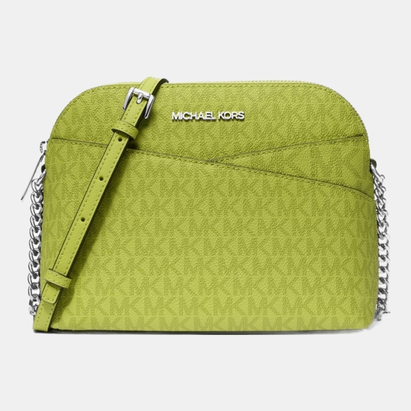Michael Kors Outlet Jet Set Travel Medium Logo Dome Crossbody Bag