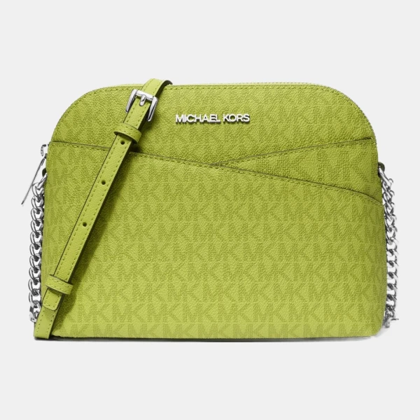 Michael Kors Outlet Jet Set Travel Medium Logo Dome Crossbody Bag