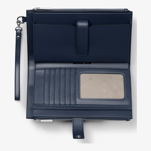 Michael Kors Outlet Jet Set Travel Large Printed Signature Logo Wristlet Wallet - Image 3
