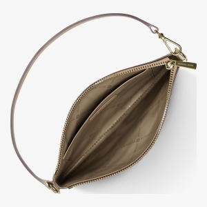 Michael Kors Outlet Jet Set Small Metallic Signature Logo Wristlet - Image 3