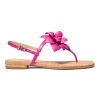Michael Kors Women's Jacie Buckle Thong Flat Sandals - Raspberry Leather - Image 3