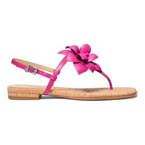 Michael Kors Women's Jacie Buckle Thong Flat Sandals - Raspberry Leather - Image 3