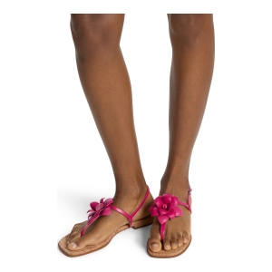 Michael Kors Women's Jacie Buckle Thong Flat Sandals - Raspberry Leather - Image 5