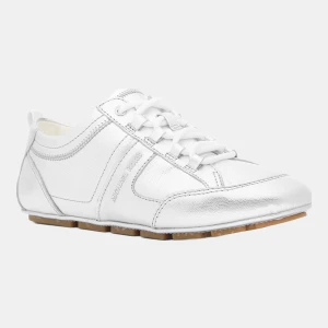 Michael Kors Women's Keely Lace-Up Trainer Sneakers - Silver Leather