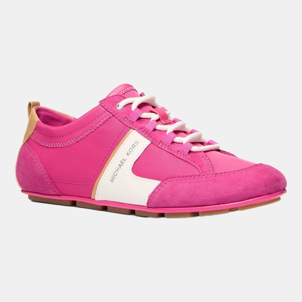 Michael Kors Women's Keely Lace-Up Trainer Sneakers - Raspberry Nylon