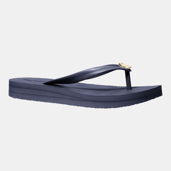 Michael Kors Women's Posie Flip Flops Sandals - Dress Blues Croc