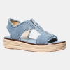 Michael Kors Women's Berkley Espadrille Platform Sandals - New Horizon Wash Denim