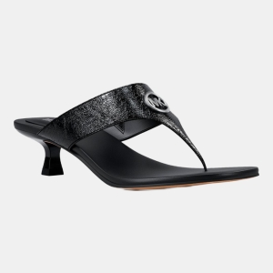 Michael Kors Outlet Anneka Patent Thong Sandal - BLACK